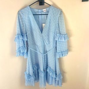 Whimsical baby blue dress